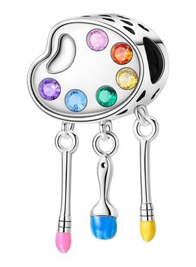 2024新款潘家风格铜镀S925银珠子diy串珠手链配件人物与生活系列