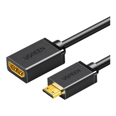 绿联mini/microhdmi转hdmi转接线公母头迷你小口转大口高清转换器