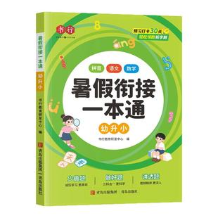 【抖音同款】书行2025新版暑假衔接一本通幼升小一升二升三识写训练册预备一二三年级上册语文数学英语人教版暑假预习作业指导教材