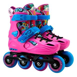 费斯轮滑鞋儿童女3-6-12岁专业初学者全套滑轮旱冰溜冰鞋学生E2X