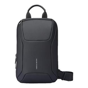 马可·莱登单肩斜挎包大容量胸包男户外出行小背包防泼水YKK拉链