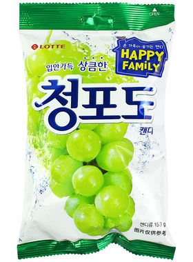 乐天韩国硬糖青葡萄味