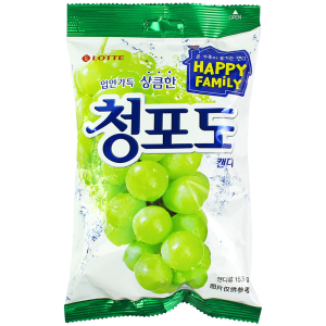 乐天韩国硬糖青葡萄味