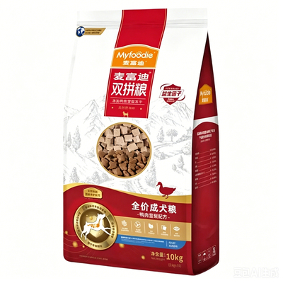 麦富迪鱼油狗粮10kg鸭肉梨冻干双拼小型犬博美泰迪比熊柯基犬粮