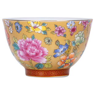 珐琅彩茶杯陶瓷家用待客高档景德镇主人杯单个人专用功夫茶盏套装