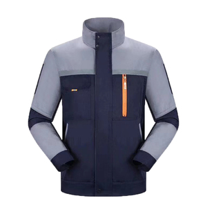 长袖工作服套装男士春秋季工地耐磨工厂女上衣汽修装修定制劳保服