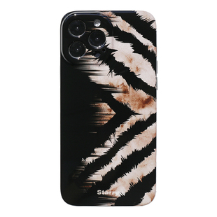 STARRY原创渐变虎纹iPhone17promax适用苹果15pro手机保护壳13max14防摔11imd半包黑边精孔全包软壳16pro