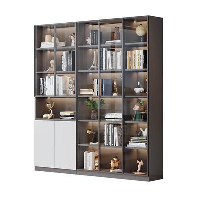 实木玻璃门透明轻奢鞋柜家用大容量多层入户门口玄关一体靠墙鞋架