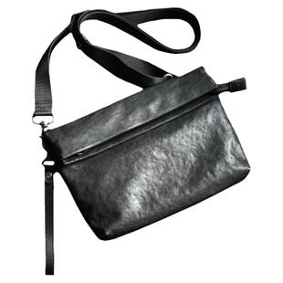 简约通勤斜挎手机包男真皮迷你小包包高级感牛皮小挎包散步单肩包