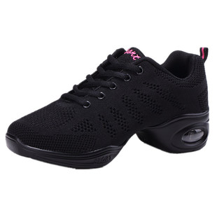 杨丽萍广场舞鞋女软底爵士舞鞋白色中跟舞鞋外穿水兵舞秋季跳舞鞋