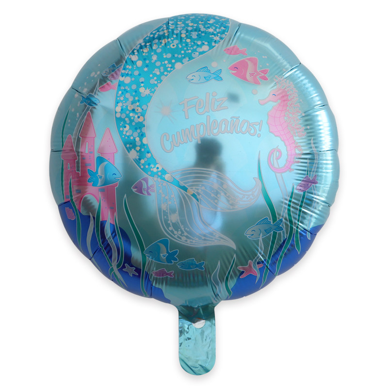 海洋生日铝膜气球场景布置卡通