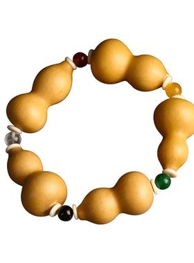 天然小葫芦手链五色文玩情侣
