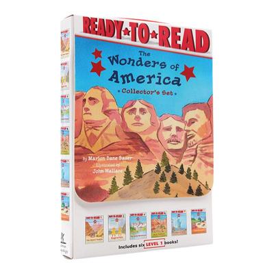 英文原版 Ready to Read Level 1 系列 the wonders of America 6册盒装 儿童分级阅读 绘本