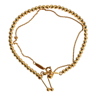 不褪色针式万能手链金色银色diy串珠o字八角蛇骨链细款 防脱设计