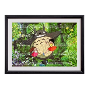 拼图相框一千片300块500块专用相框框架挂墙画框70×50*75收纳框