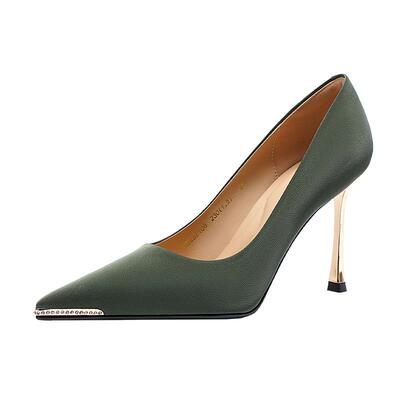 哈森/HARSON【小金条系列】新款法式优雅时尚尖头细高跟单鞋