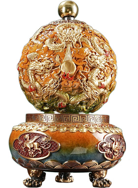 九转乾坤鼎时来运转摆件开业贺礼