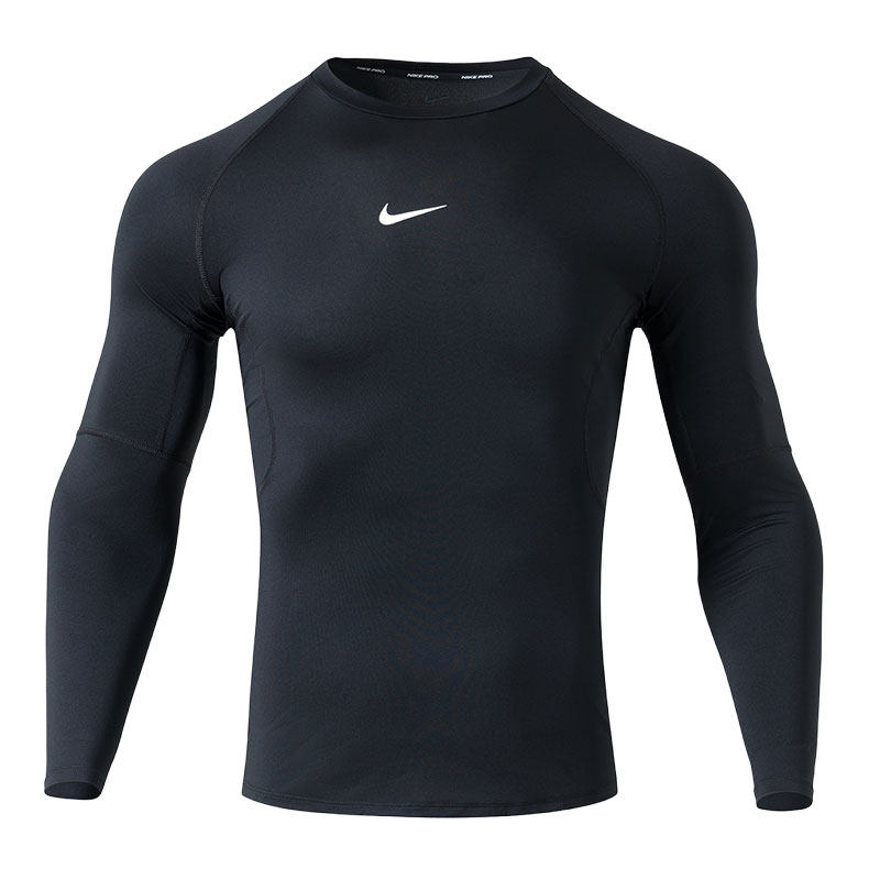 【自营】Nike耐克紧身T恤男装运动服圆领跑步训练休闲长袖上衣