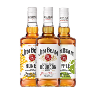 金宾波本威士忌蜂蜜苹果组合进口洋酒嗨棒欢聚特调