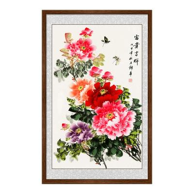 国画牡丹花开富贵挂画国色天香