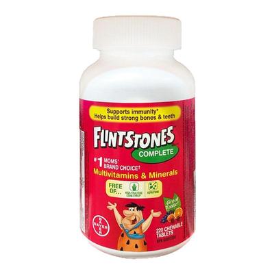 加拿大直邮加拿大Flinstones Bayer拜耳儿童多维咀嚼片220粒/瓶
