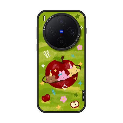 SMYIDEAL思茉伊适用oppofindx9ultra手机壳vivox300pro磁吸新款200promimi青苹动物x300不会撞壳少女风findx8