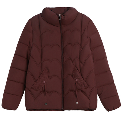 中年妈妈冬装时尚短款羽绒棉服