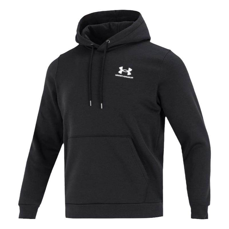 安德玛UA卫衣男款抓绒保暖运动训练服上衣长袖连帽套头衫1373880