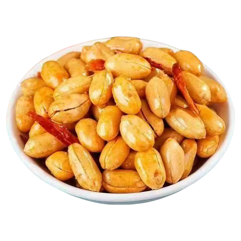酒友鬼花生米下酒菜香辣椒盐多味油炸花生米批发休闲解馋零食小吃