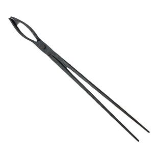 锻打铁钳夹持工具 铝锭钳夹物圆口钳子耐高温尖头扁嘴坩埚钳包邮