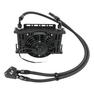 汽车通用机油散热器改装日式油冷器铝AN10通用变速箱油冷却器13排