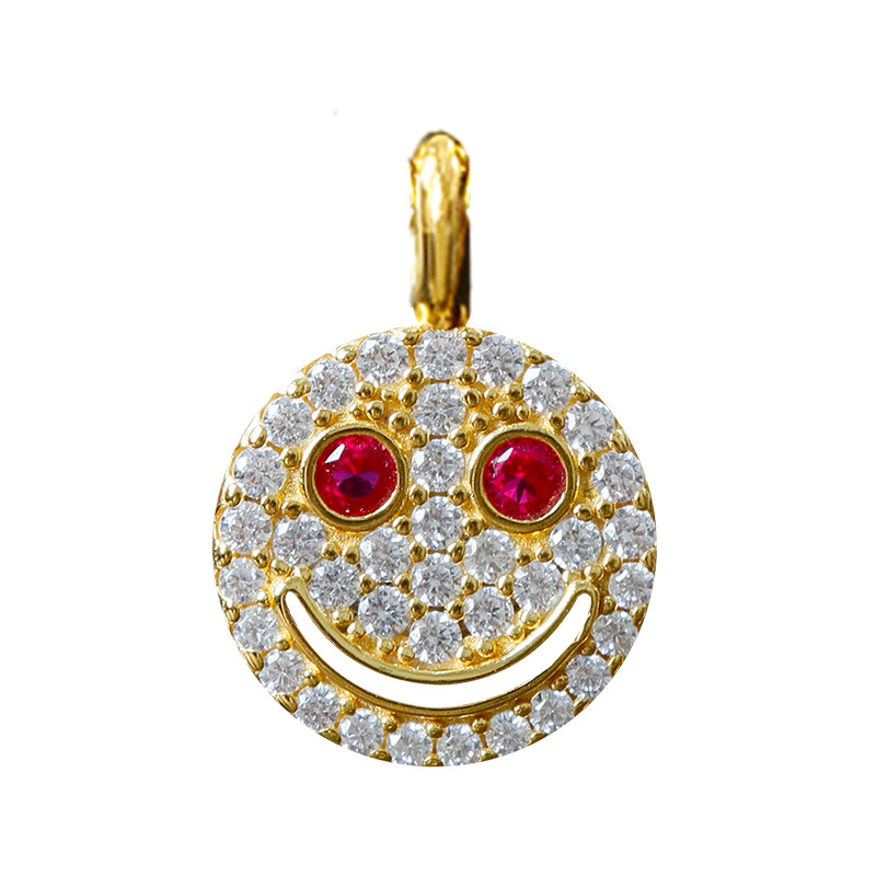 Eyefunny风格中号笑脸吊坠项链潮
