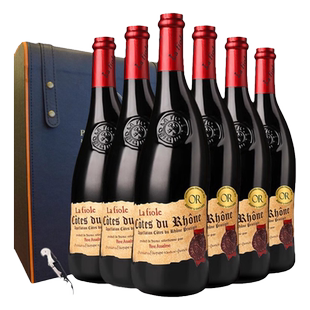法国歪脖子红酒罗纳河谷AOP干红葡萄酒 原瓶进口整箱礼盒高档
