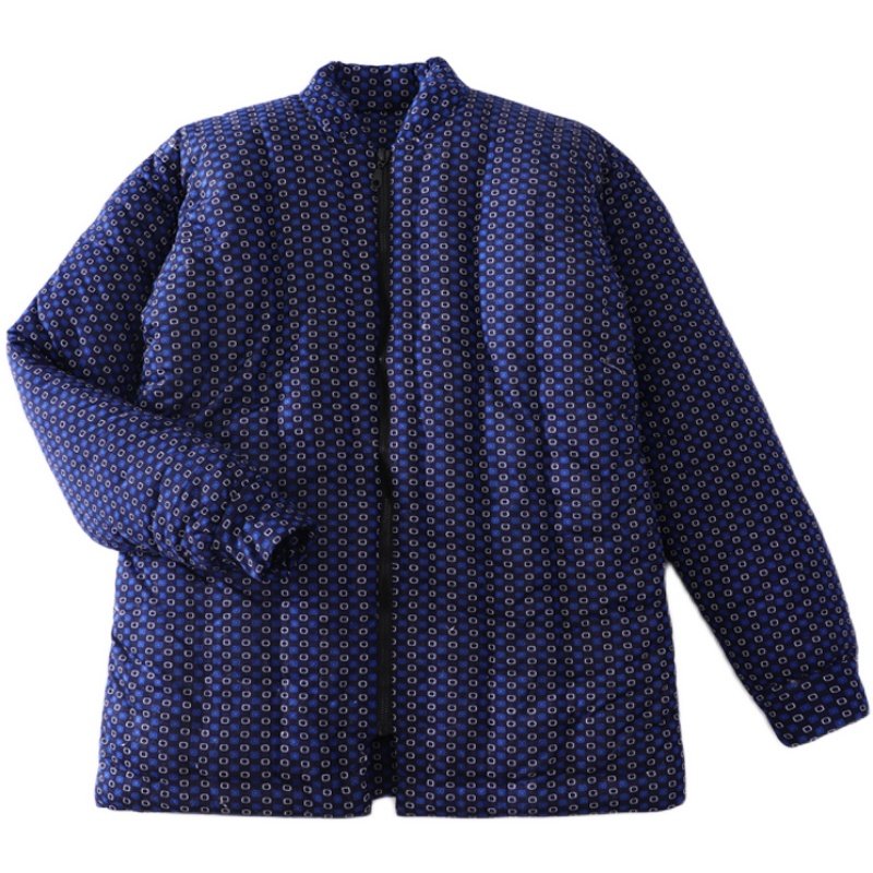 纯棉花手工棉袄 男士冬天加棉上衣 中老年冬季加厚棉服居家保暖服