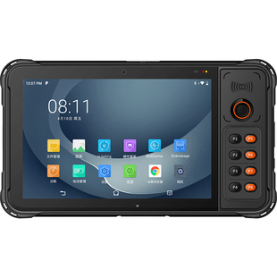 优博讯P8100D工业级平板电脑安卓高通八核物流仓储管理服装盘点制造业MES产线管理巡检卫生医疗政府机构巡查