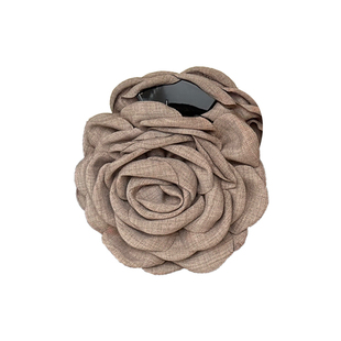 caro干枯玫瑰花朵新年红色抓夹中号女秋冬后脑勺鲨鱼夹2025新款