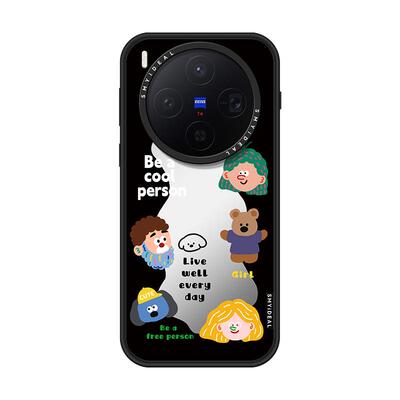 SMYIDEAL思茉伊适用oppofindx9ultra手机壳vivox300pro磁吸新款200promimi卡通女孩x300不会撞壳少女风findx8