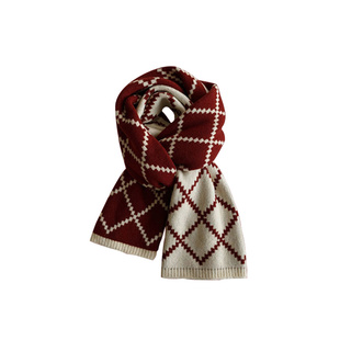 2026马年本命年围巾红色格子围脖属马的女士男士女款男款新年礼物