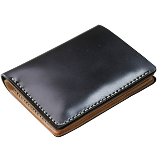 黑色新喜马臀皮手工钱包 男女适用品质超越木鞍革 慢工细活