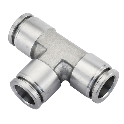 气管三通快插不锈钢PE三通变径