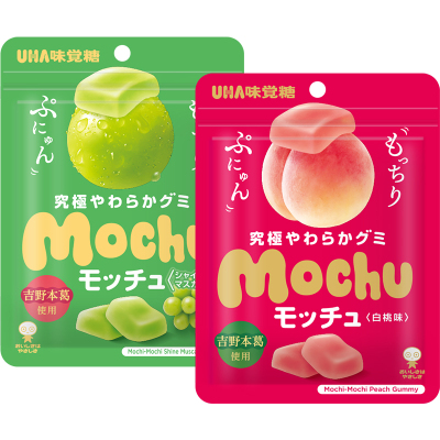 百补悠哈味觉糖进口UHA蜜咻mochu果汁软糖休闲零食白桃味阳光玫瑰