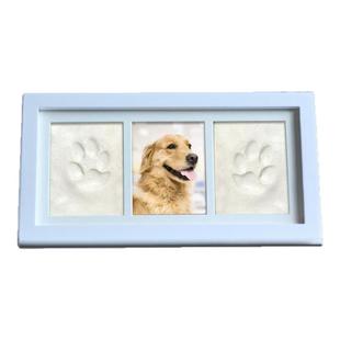狗狗爪印纪念宠物手脚印印泥相框diy猫咪爪印泥留念宠物印泥相框