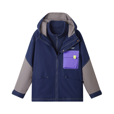 防水防风加厚三合一男童冬装外套