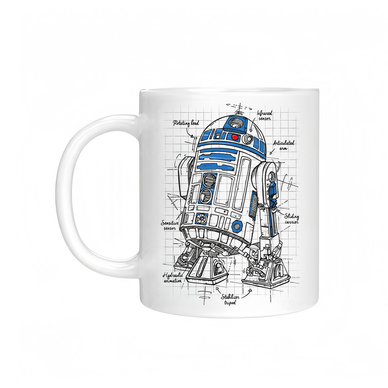 星战R2-D2陶瓷马克杯咖啡杯
