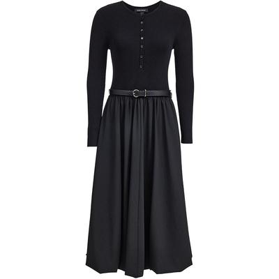 VeroModa拼接收腰连衣裙