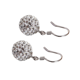 925银耳环女2025新款爆款满钻耳坠时尚水晶耳饰甜美个性网红耳挂