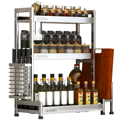 帅帝304不锈钢厨房调料品置物架