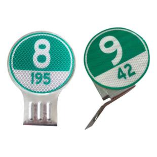 高速公路百米牌直角逗号国省道附着式路标圆形反光标公路牌里程牌指示牌护栏安全标志定制镀锌四类五类反光膜