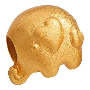 古法沙金动物松鼠金鱼兔子小马爱心diy手链手串手工编织配件配珠