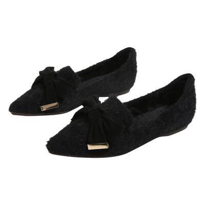 秋冬新款加绒毛毛鞋外穿